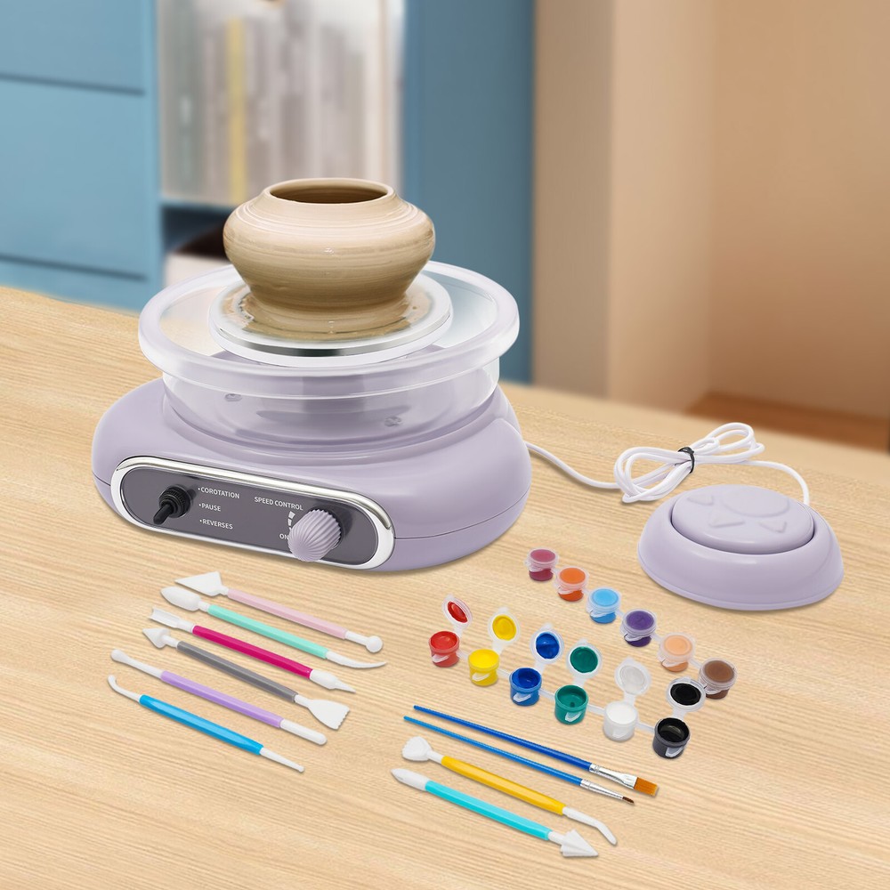 Electric Adjustable Speed Pottery Machine Mini Clay Making Pottery Machine NEW