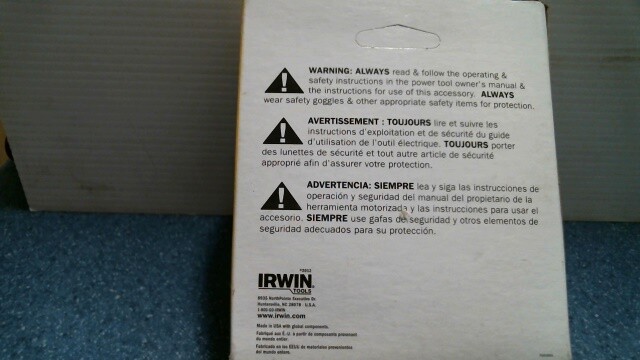 Irwin Hanson 4-1/2" Hole Saw (00125) FS