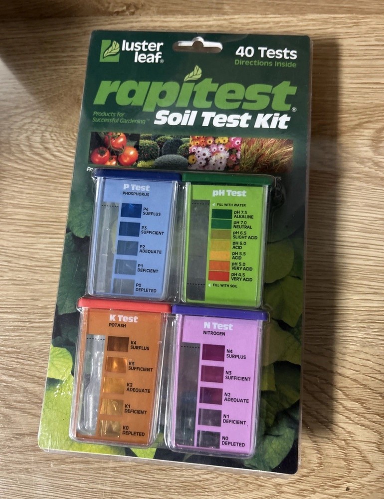 Luster Leaf 1601 Rapitest Test Kit for Soil pH, Nitrogen, Phosphorous and Potash