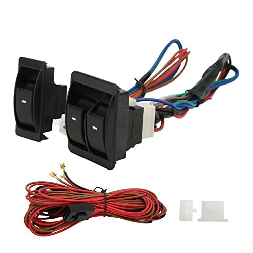 Universal Car Power Window Switch, Easy Install Regulator Kit, 12V Universal