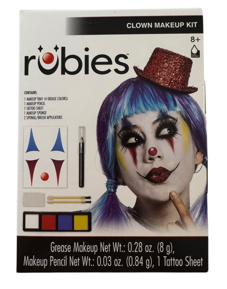 Rubies Clown Make-Up Kit Ages 8+