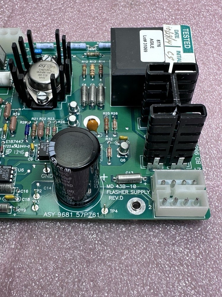 THERMO 9681 57P761 FLASHER SUPPLY BOARD REV D