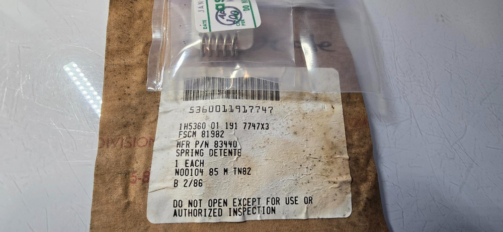 HYDRO-AIRE AEROSPACE HELICAL SPRING 83440 5360-01-191-7747