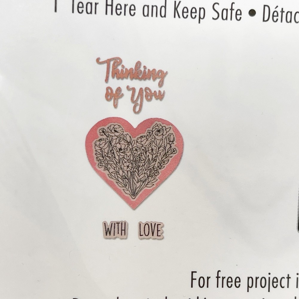 Sizzix Plus Card Essentials Framelits With Love Cutting Dies NEW