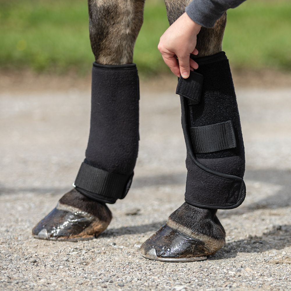 LUX Ceramic Therapy Quick-Wrap Horse Wraps | Color Black | Various Sizes