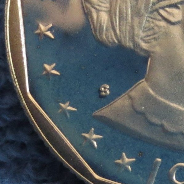 1981-S Type 2 Flat "S" Cameo Proof Susan B. Anthony dollar.