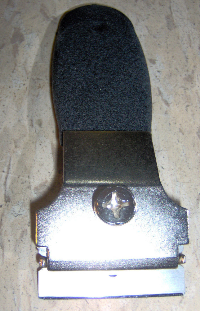 Razor Blade ScRAPeR Single edge HandHeld w 3 1/2" foam handle Scrape paint glass