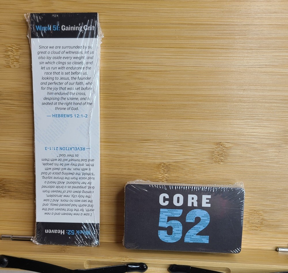 Core 52 leader pack cards wrist band and bookmarks
