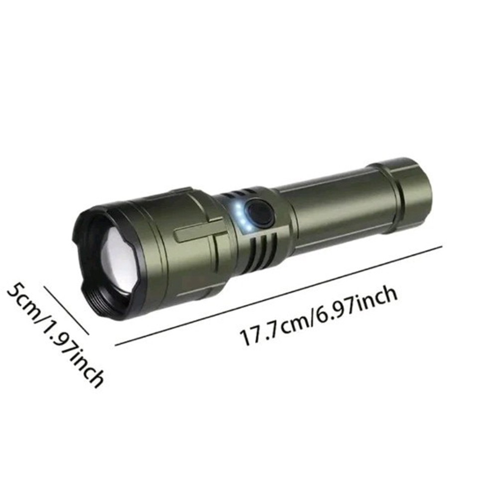 1PCS LED Outdoor Flashlight Fire Lens Fire Start Emergency Jungle Forest