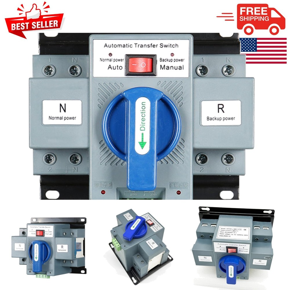 AC110V Automatic Transfer Switch 2P - Seamless Transition Between Power Sources