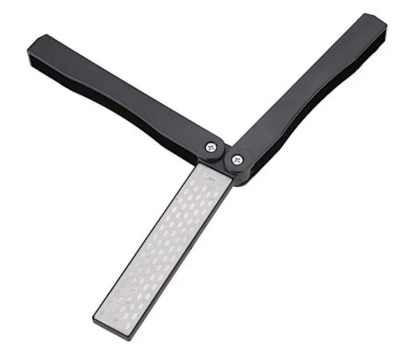 Knife Sharpener Foldable Double Sided Pocket Diamond Sharpening Stone Kitchen