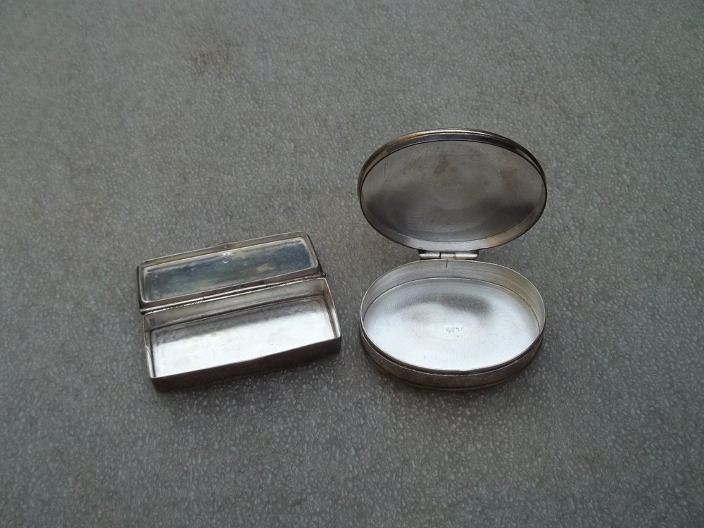 Vintage Silver Boxes x 2