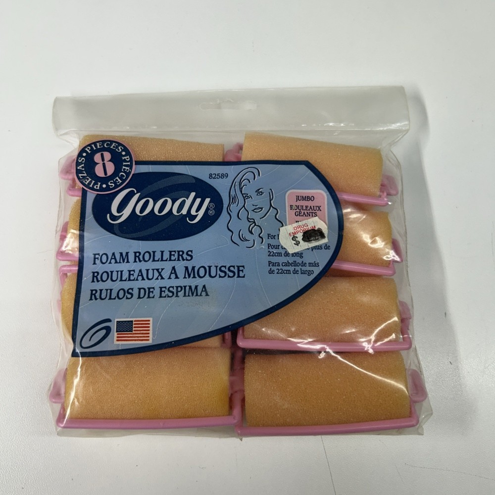 VTG 1999 Goody Jumbo Foam Rollers 8 Count NOS