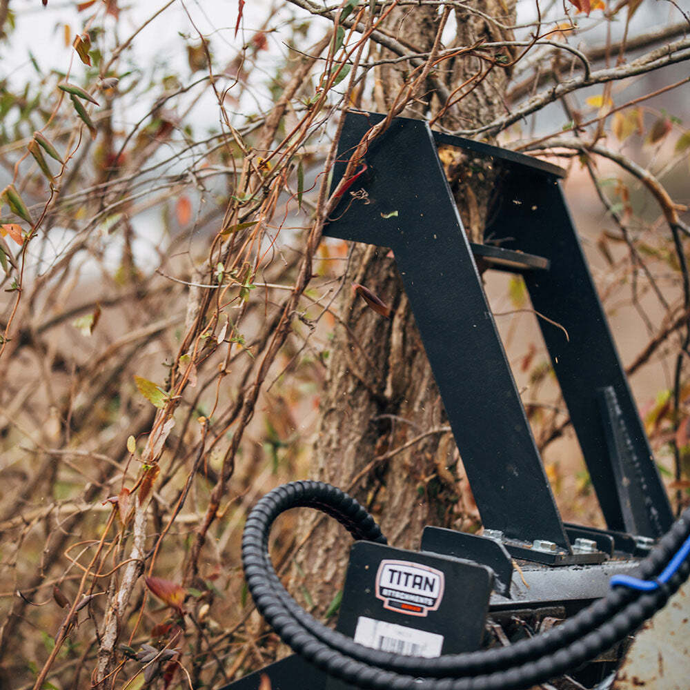 Titan Attachments Push Bar for Post and Tree Puller, Bolt-On Safety Guard