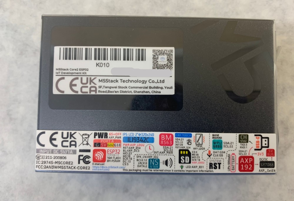 M5Stack Core2 ESP32 loT Development Kit (K010)