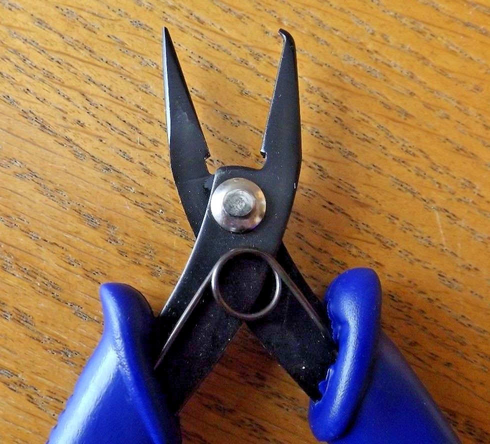 SPLIT RING PLIERS TOOL (BLUE) 5.5 INCHES LONG STEEL