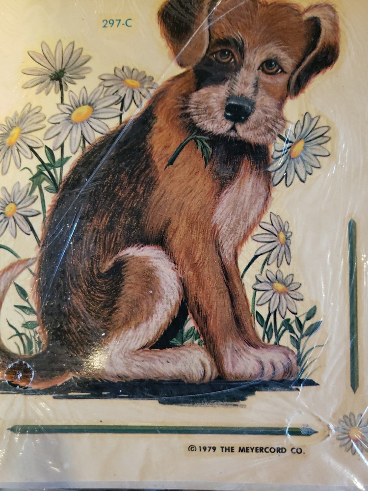 Vintage Decal. Dog 1979.