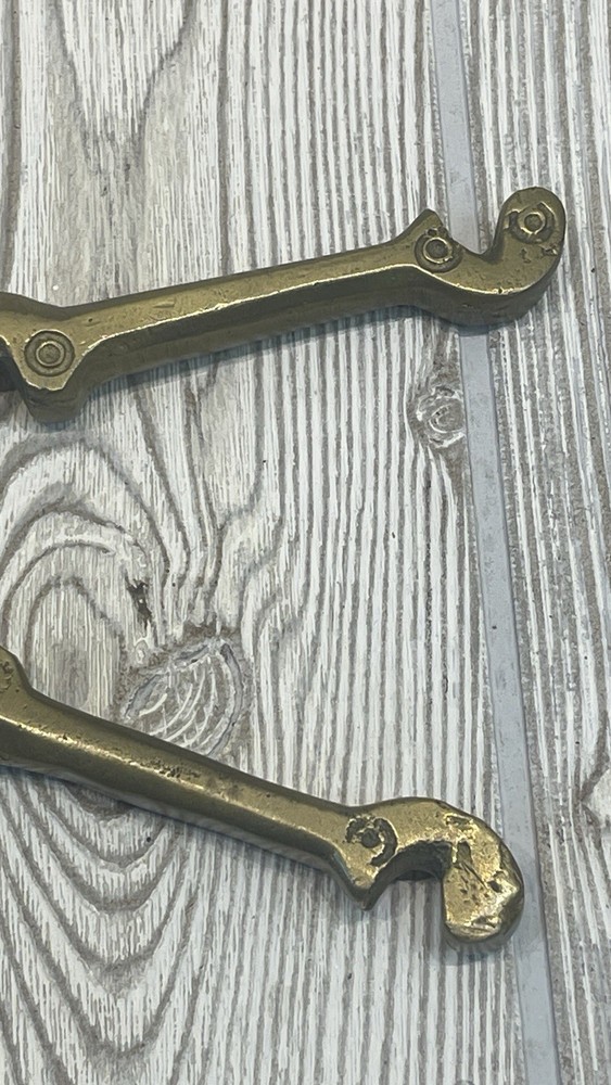 Vintage Solid Brass Rooster Bird Nutcracker Folk Art Decorative