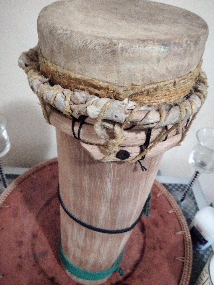 Bamboo Hand Made Drum Djembe