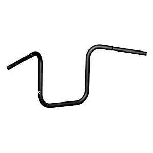 Burly 12in Gloss Black Dimpled Handlebar Harley Low Rider 84-85