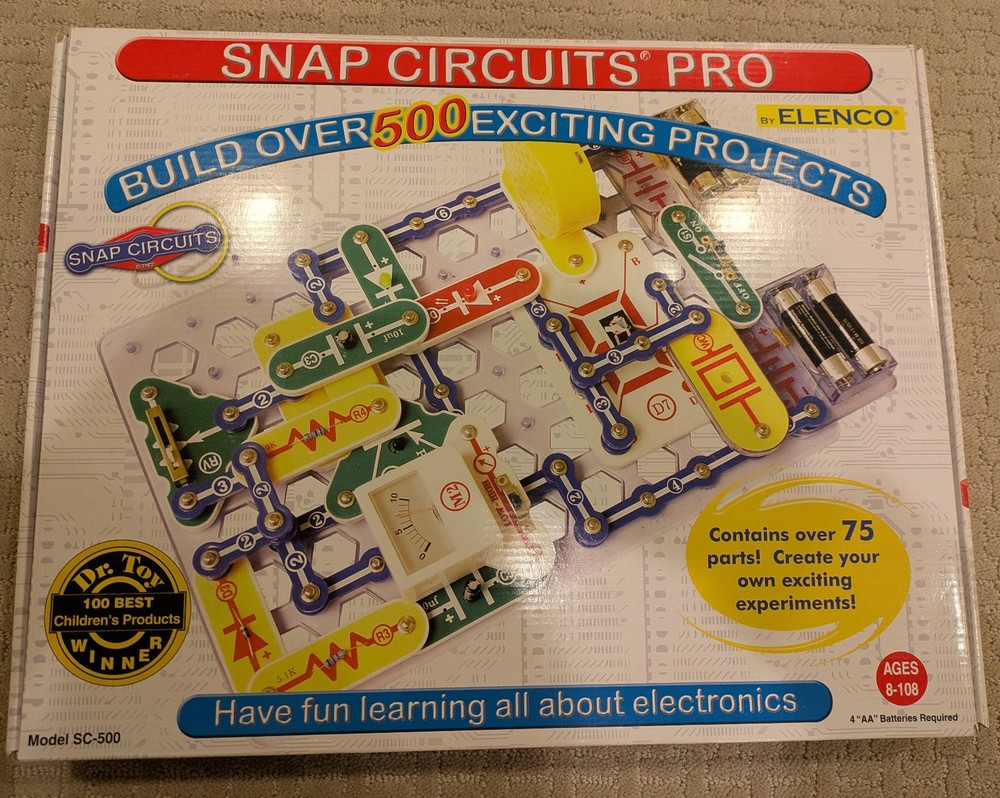 Snap Circuits Pro SC-500 Complete Electronic Science Set STEM Educational 8+