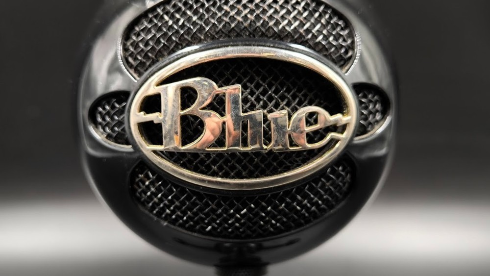 Blue Snowball USB Microphone Used Working Black