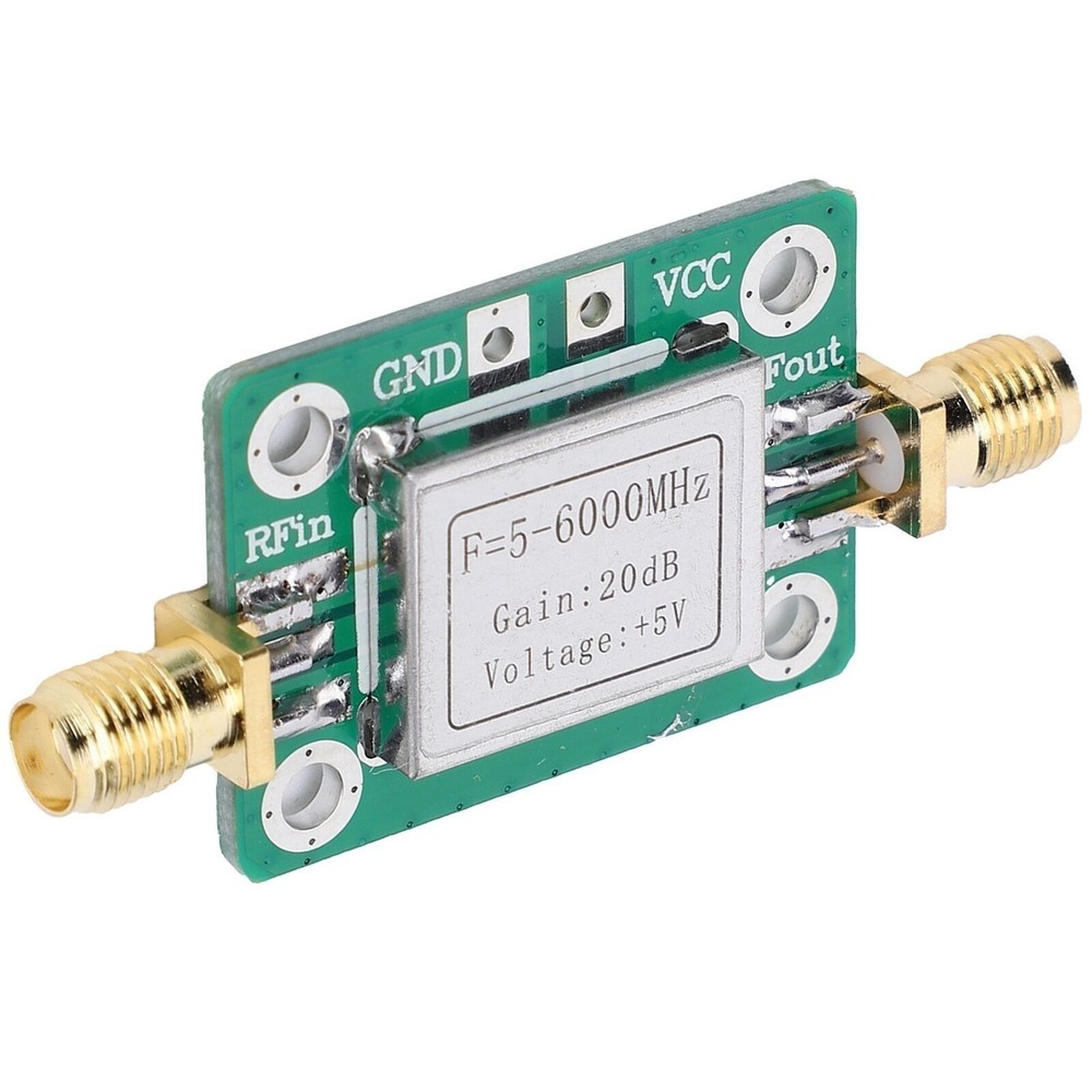 RF Module Ultra Wideband Medium Power Amplifier with Shielding Case 5M-6GHz Gain