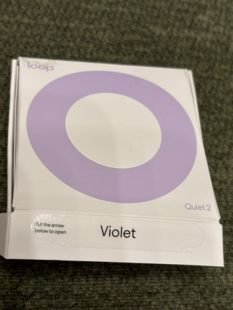 Loop Quiet 2 Earplugs - Violet - Open Box NEW! Noise Reduction Ear Protection