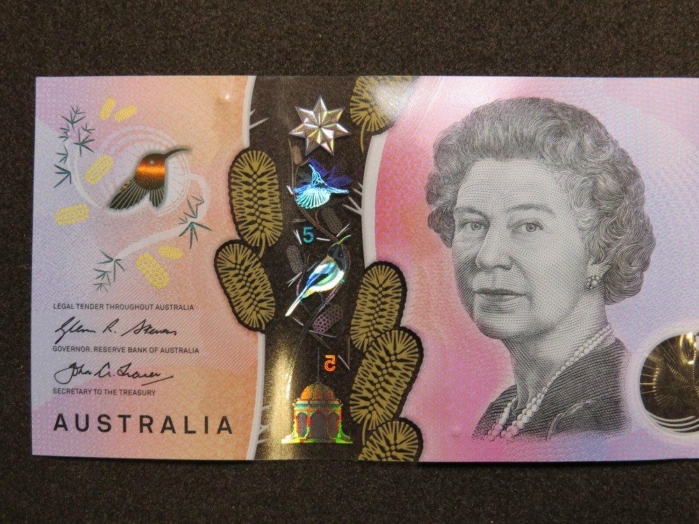 2016 $5 Polymer Banknote Australia Dollars Prefix DI1609555_ _ UNC Grade