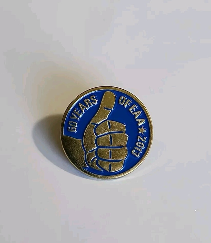 60 Years of EAA 2013 Lapel Pin Experimental Aircraft Association