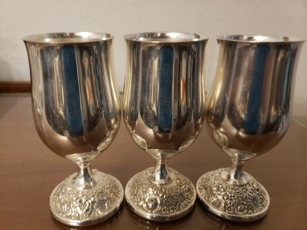 Silver Platted Water Goblets