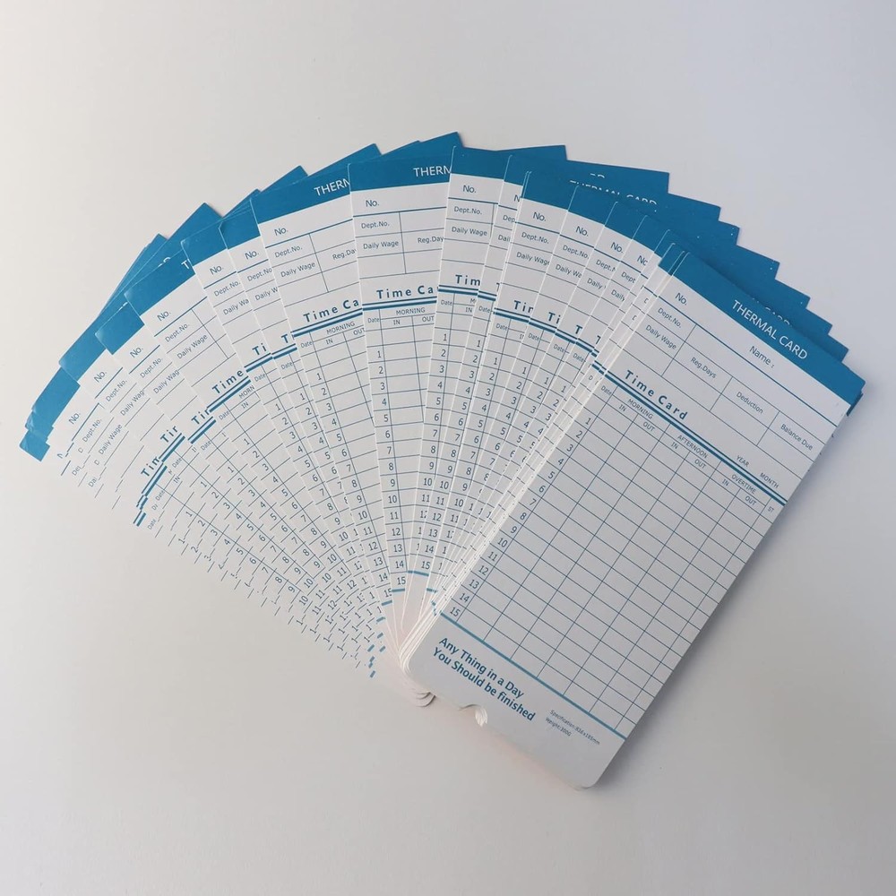 50 Pack Employee Time Cards for Punch Clock