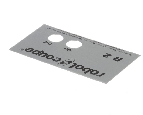 400538 Robot Coupe Front Data Plate Genuine OEM ROB400538