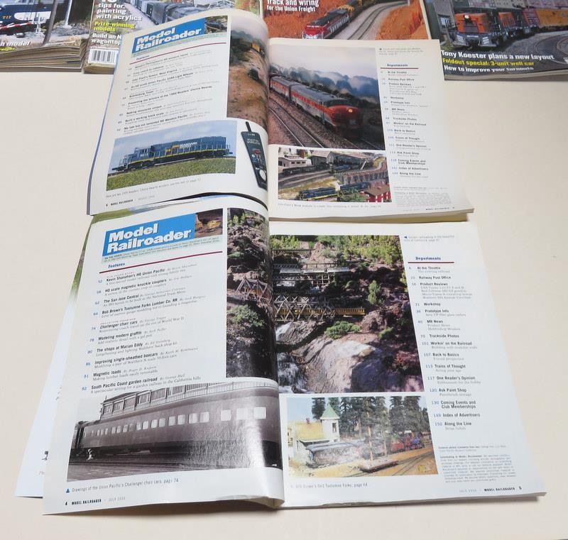 Model Railroader Magazine Complete Year 2000 - 12 Issues