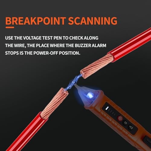 2 Pack Non-Contact Voltage Detector, Voltage Tester Electrical Tester, AC