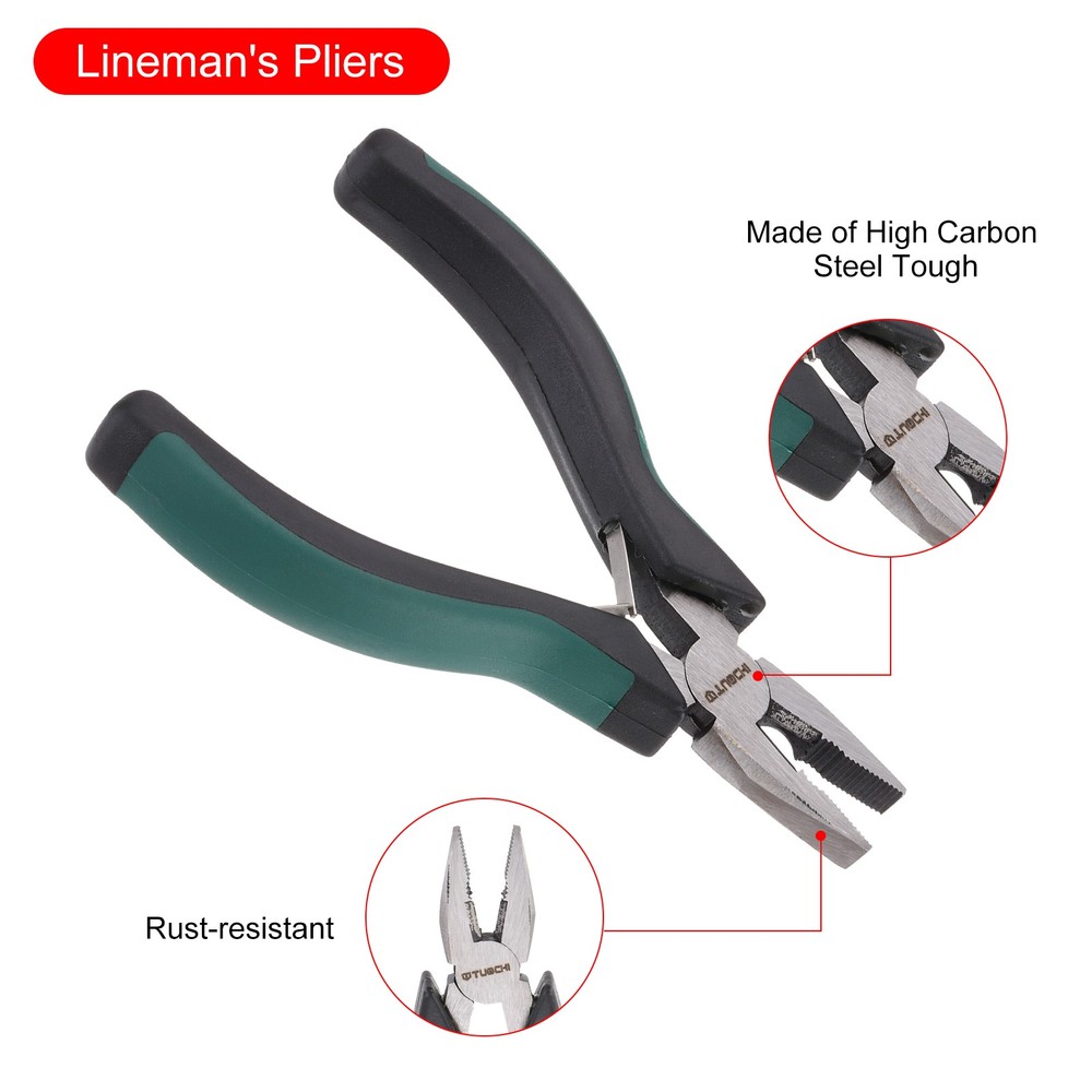 Pliers 5" Mini Combination Pliers with Wire Cutter