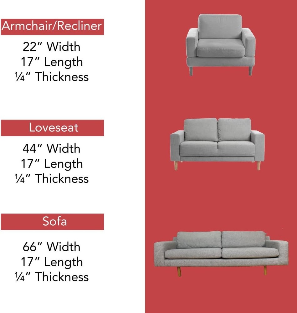 LAMINET Deluxe Extra Thick Sagging Furniture Cushion Support Insert| Sofa