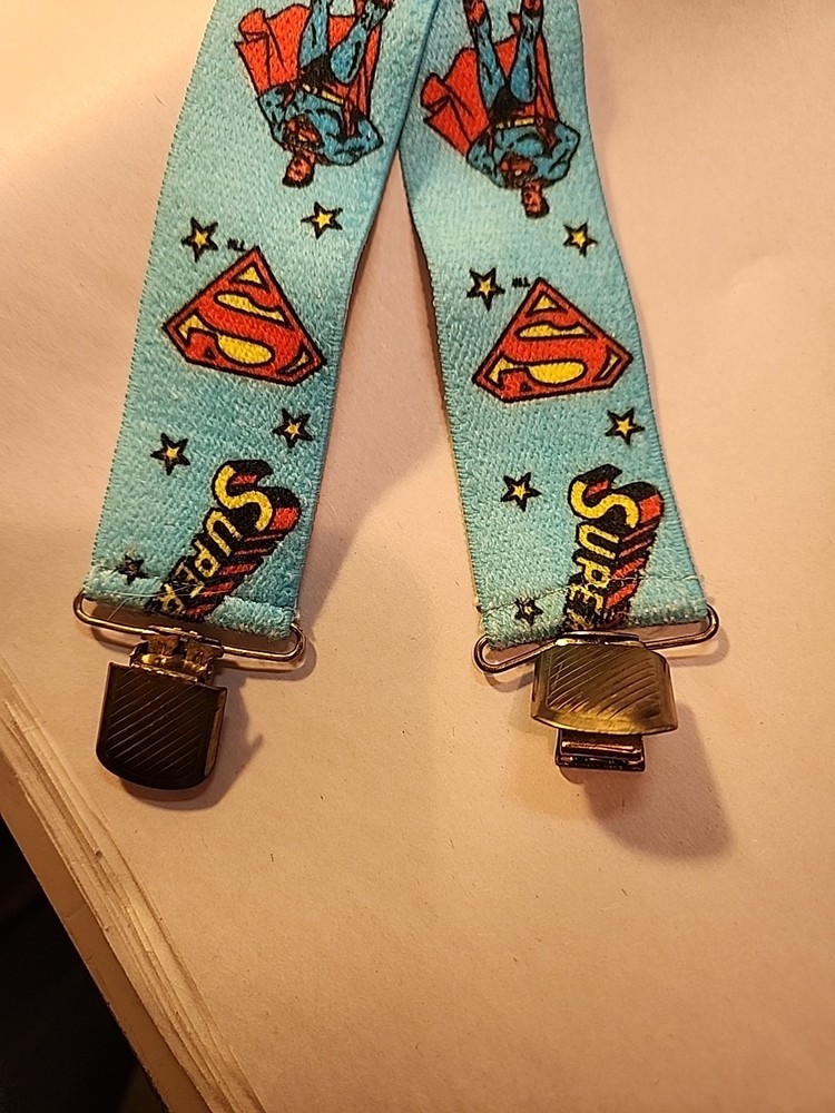 Vintage 1978 DC Comics Superman Suspenders 26"