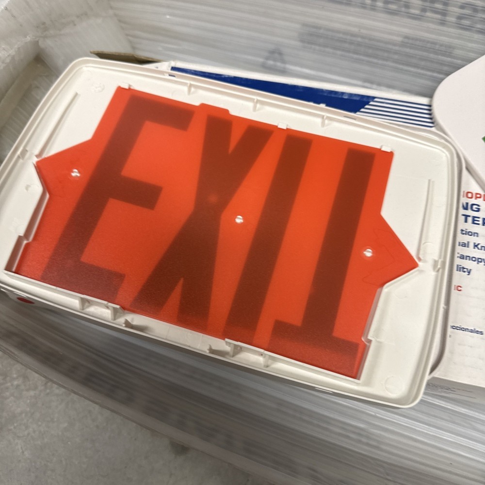 lithonia lighting exit Sign Replacement Covers Only 2 Green 1 Red