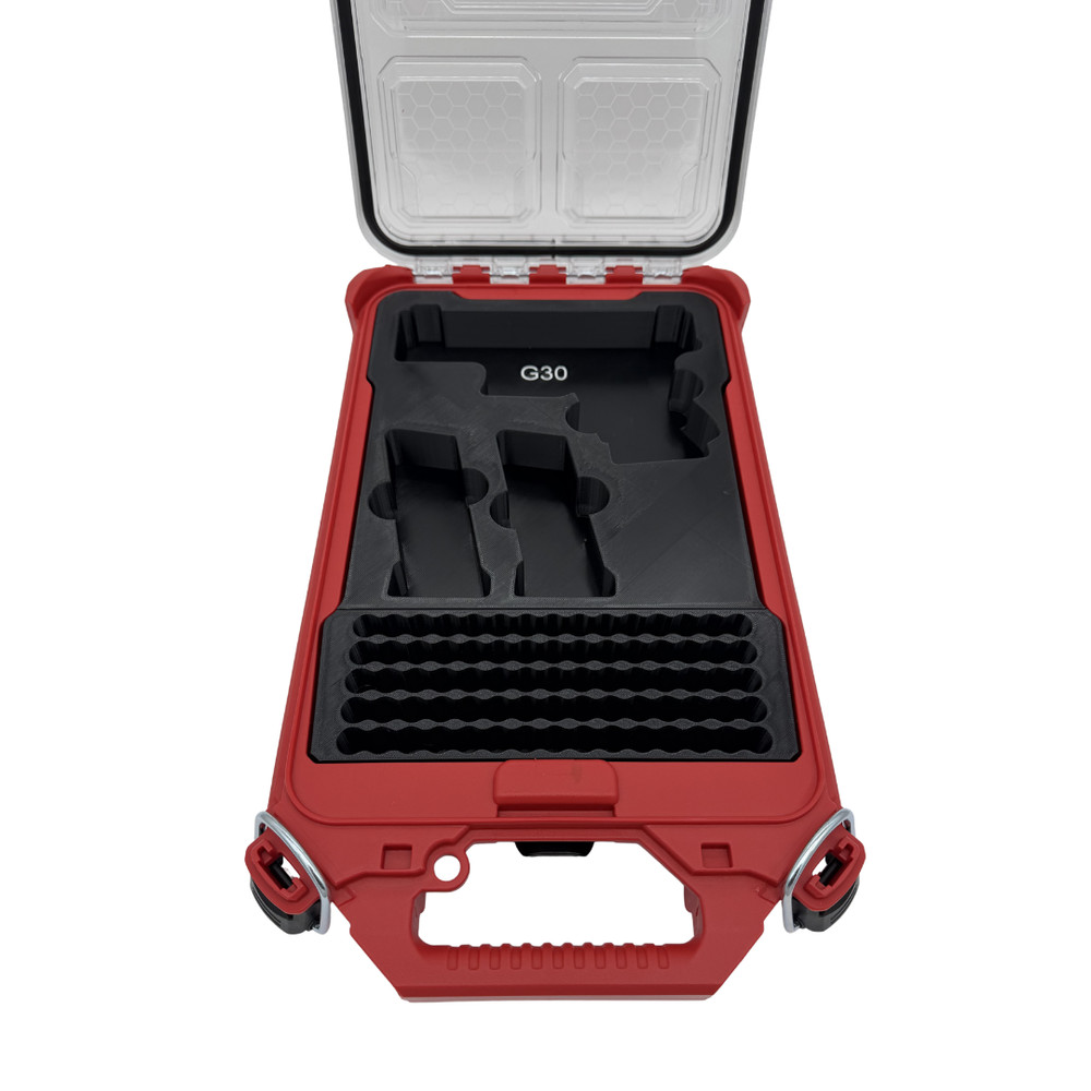 Glock 30 Insert for Milwaukee Packout – Holds 2 Mags + 75 Rounds