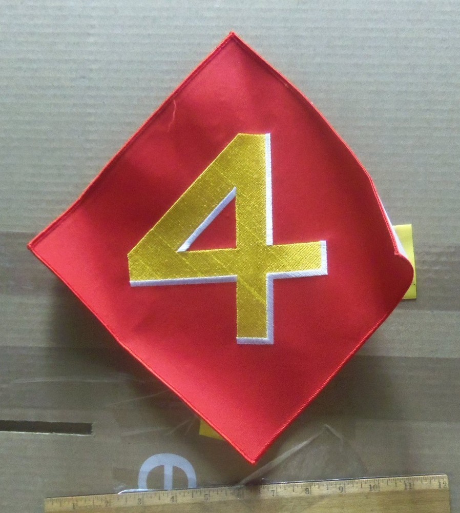 US Marine Corps – 4th Marine Division Embroidered Back Patch