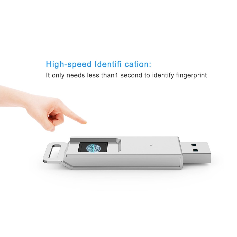 32GB 64GB Fingerprint USB 3.0 Flash Drive Memory Encryption Security Recognition