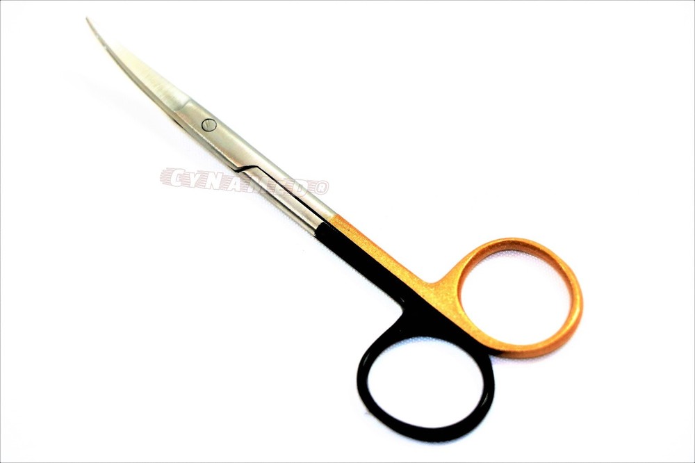 2EA IRIS SCISSORS 4.5"CURVED HIGH GRADE SUPERCUT DENTAL SURGICAL INSTRUMENT
