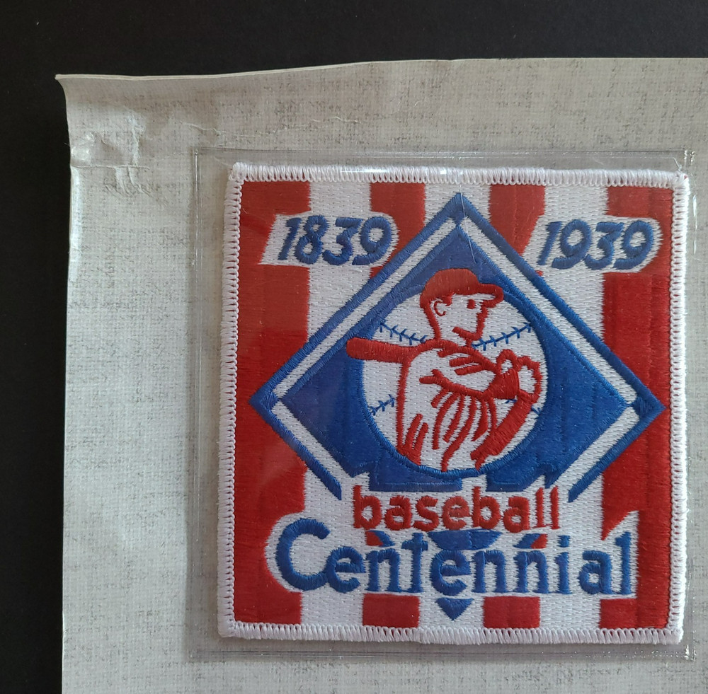 Baseball Centennial Uniform Patch 1939 Willabee & Ward Cooperstown Collection