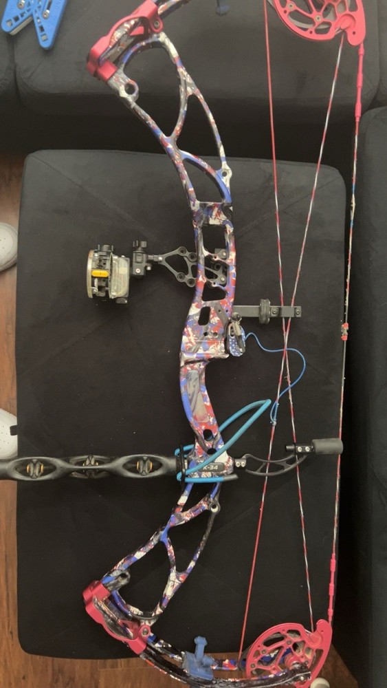 ObSession Bows K-34 Multicolor Target Compound Bow Right Hand Aluminum w/ Access