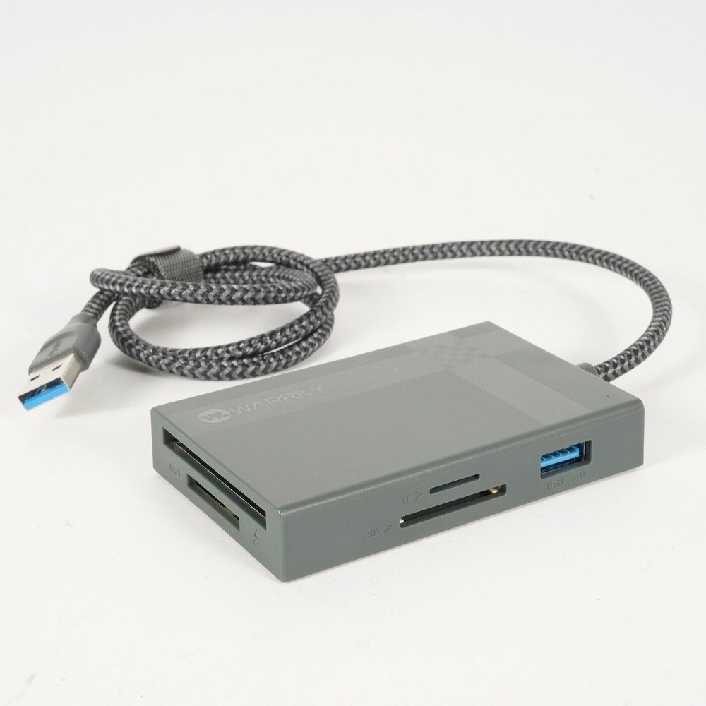 7 in 1 Warrky Universal Multi-Card Reader - SD TF CF MS USB 3.0