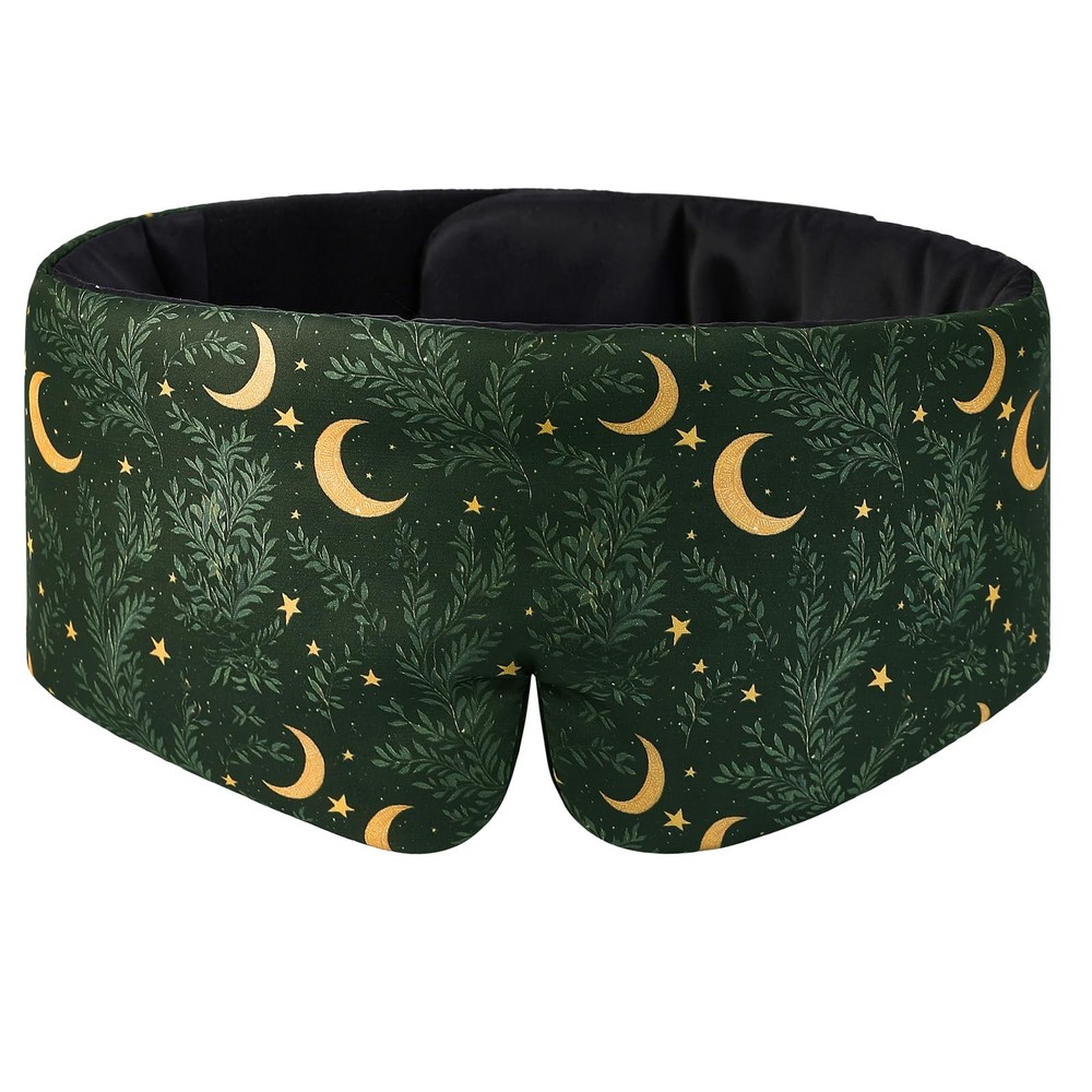 Wraparound Style Silk Eye Mask, Big Wide Headband and Large Coverage Sleeping...