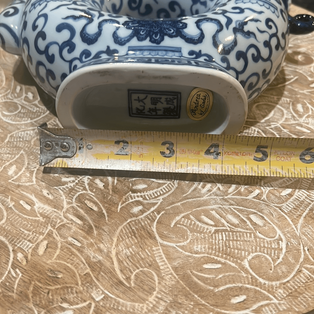 Antique Andrea Sadek circle vase/tea pot