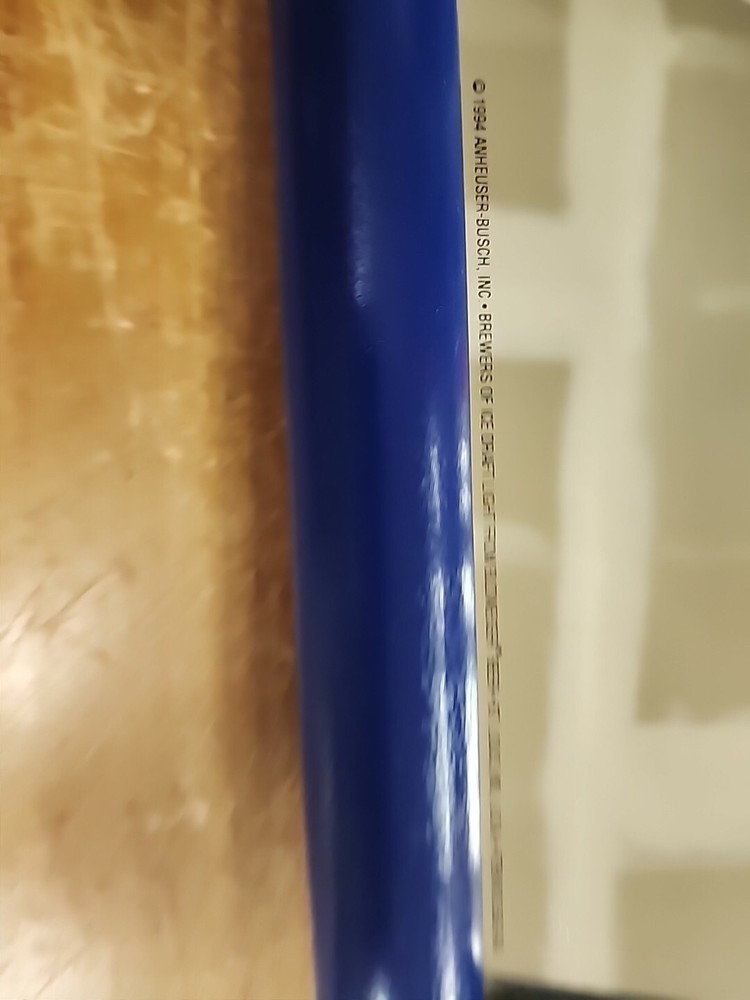 Budweiser Ice Draft Mirror Beer Slanted Sign
