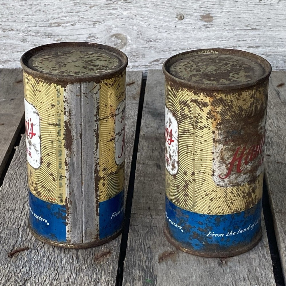 Vintage Hamm’s Beer Cans Empty 12oz
